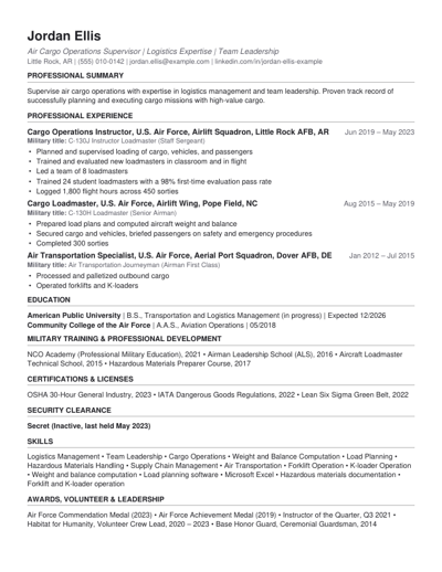 Compact One-Page example